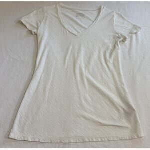 Patagonia White Organic Cotton T-Shirt Classic Outdoor Base Layer Women's Sz XS